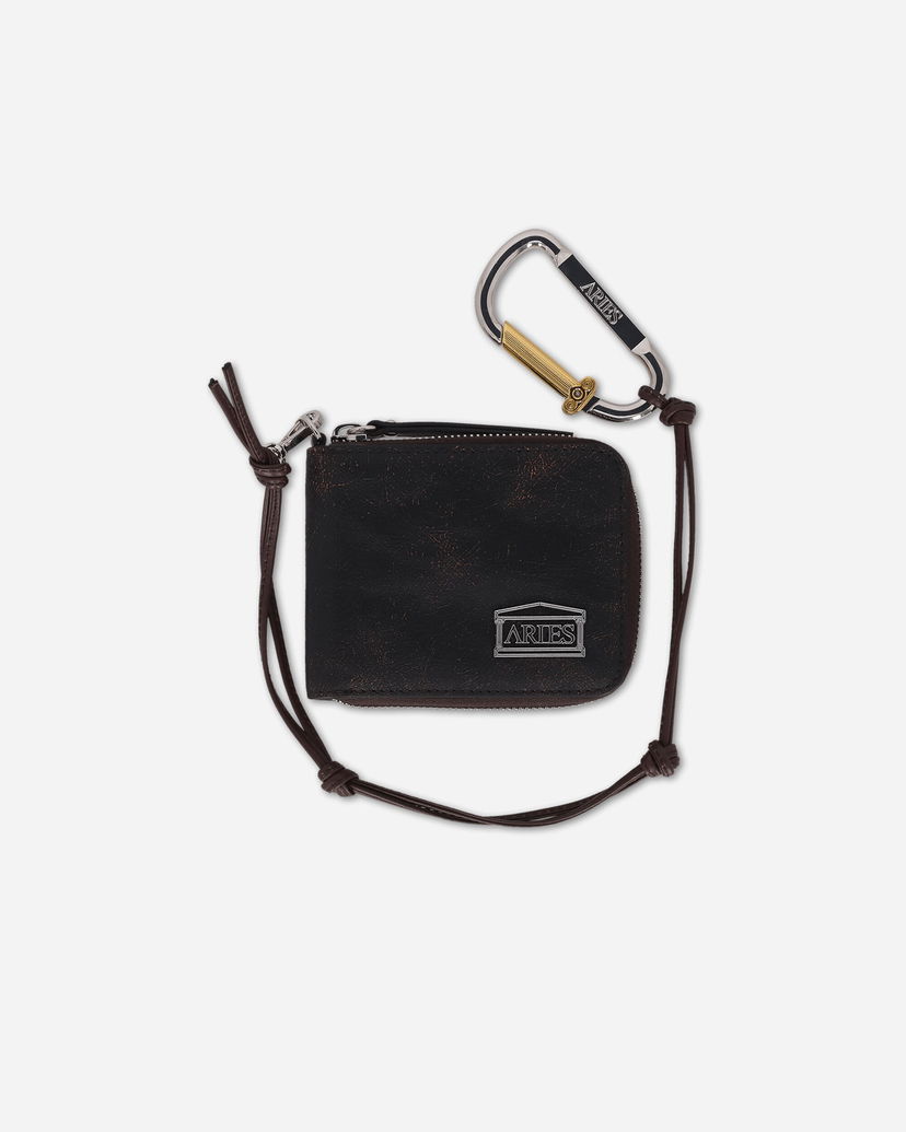 Lompakko Aries Vintage Leather Bobby Wallet Musta | AR1001604 Brown
