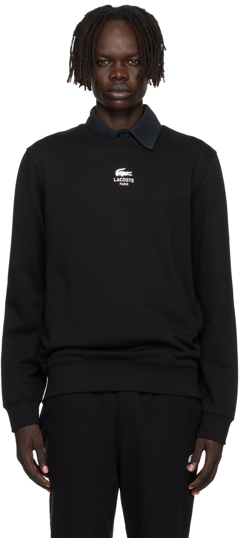 Huppari Lacoste Lacoste Fleece Sweatshirt Musta | SH2736_031