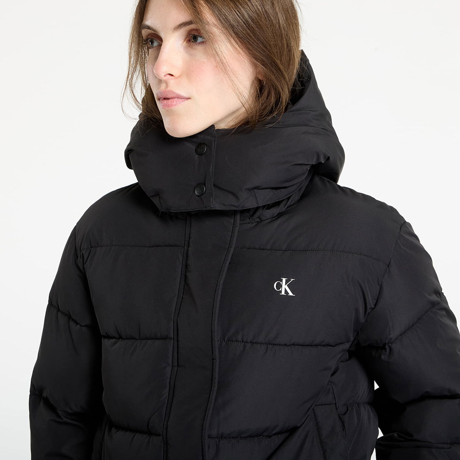 Puffer takki CALVIN KLEIN Calvin Klein Jeans Matte Monologo Short Puffer Jacket Musta | LV047D513G UB1, 1