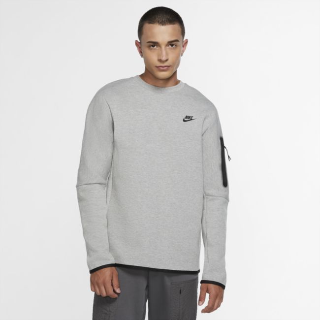 Huppari Nike Tech Fleece Crew Sweatshirt Harmaa | CU4505-063, 0