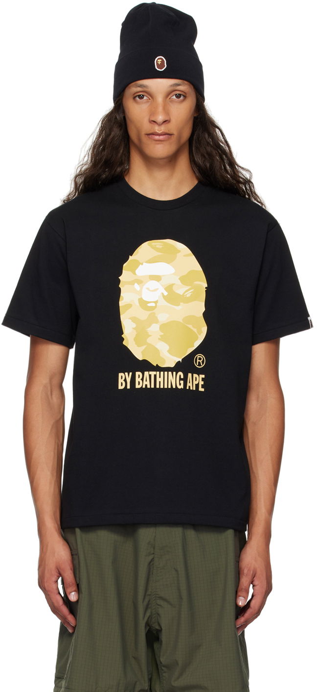 T-paita BAPE BAPE Black Color Camo 'By Bathing Ape' T-Shirt Musta | 001TEK301322M