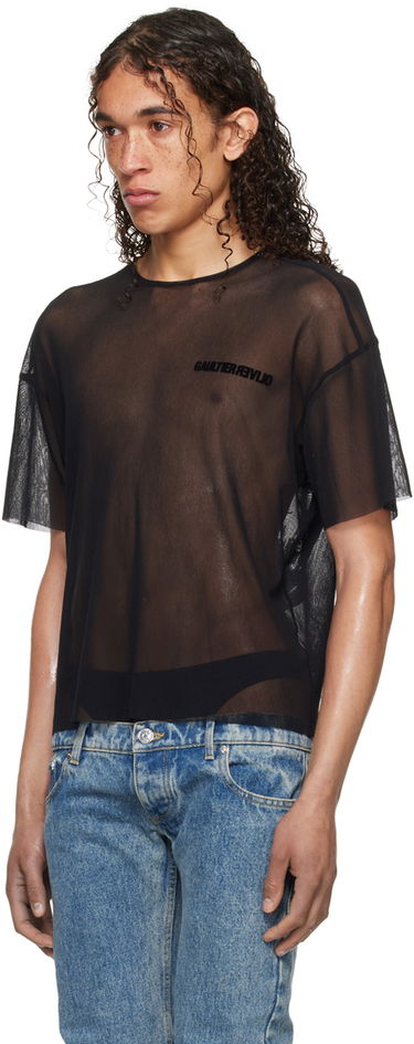 T-paita Jean Paul Gaultier Shayne Oliver Edition Mesh T-Shirt Musta | 24/27-U-TS081I-T001-0000, 3