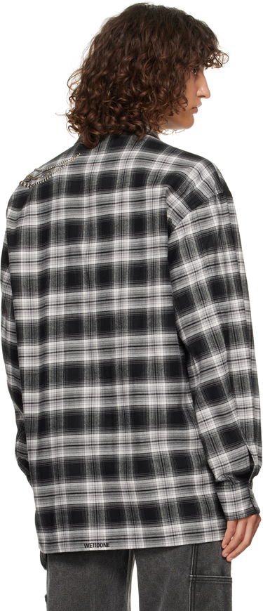 Paita We11done We11done Meteor Check Embellished Shirt Musta | WD-SH3-24-128-U-BK, 2