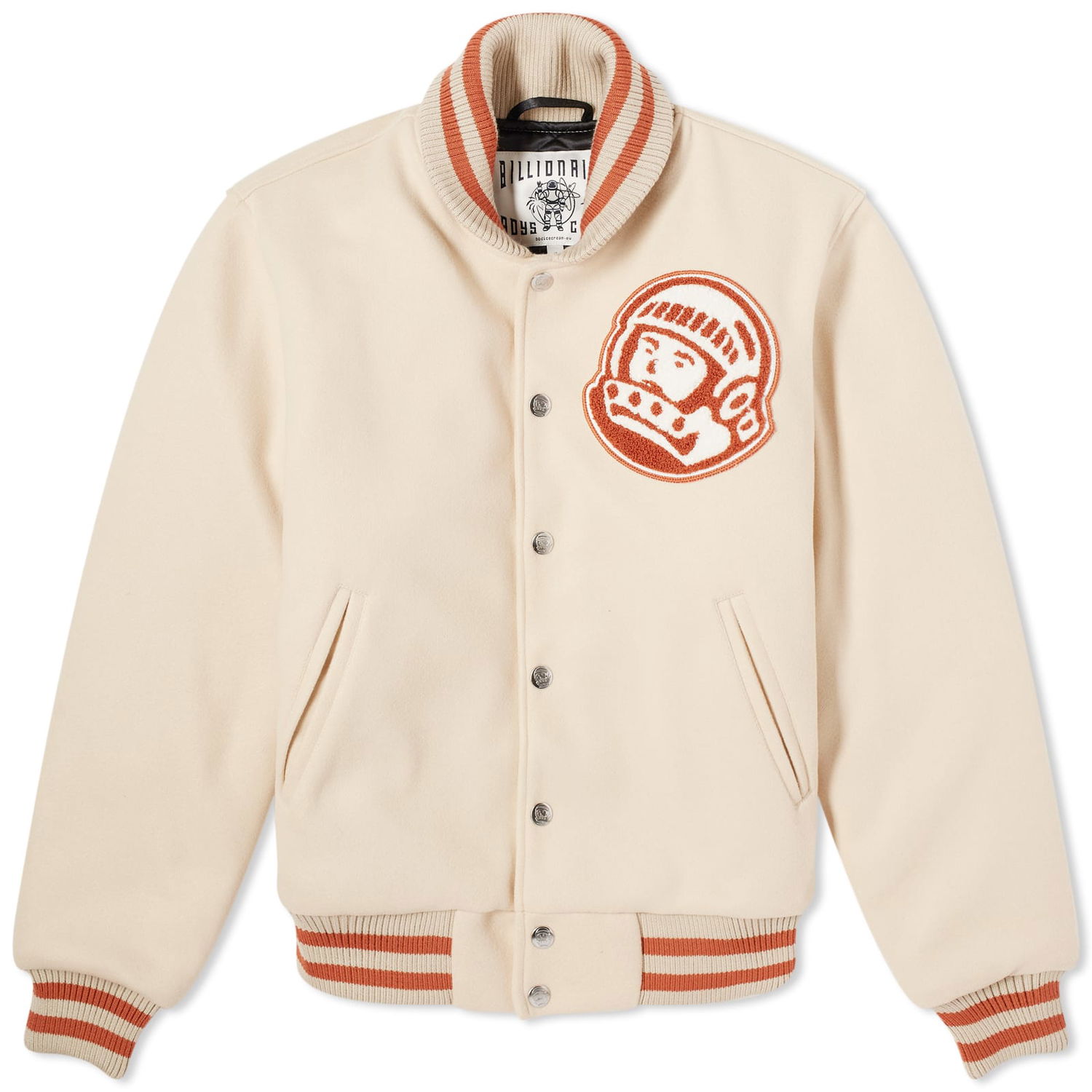 Takki BILLIONAIRE BOYS CLUB Astro Varsity Jacket Beige | B24101-CRM, 0