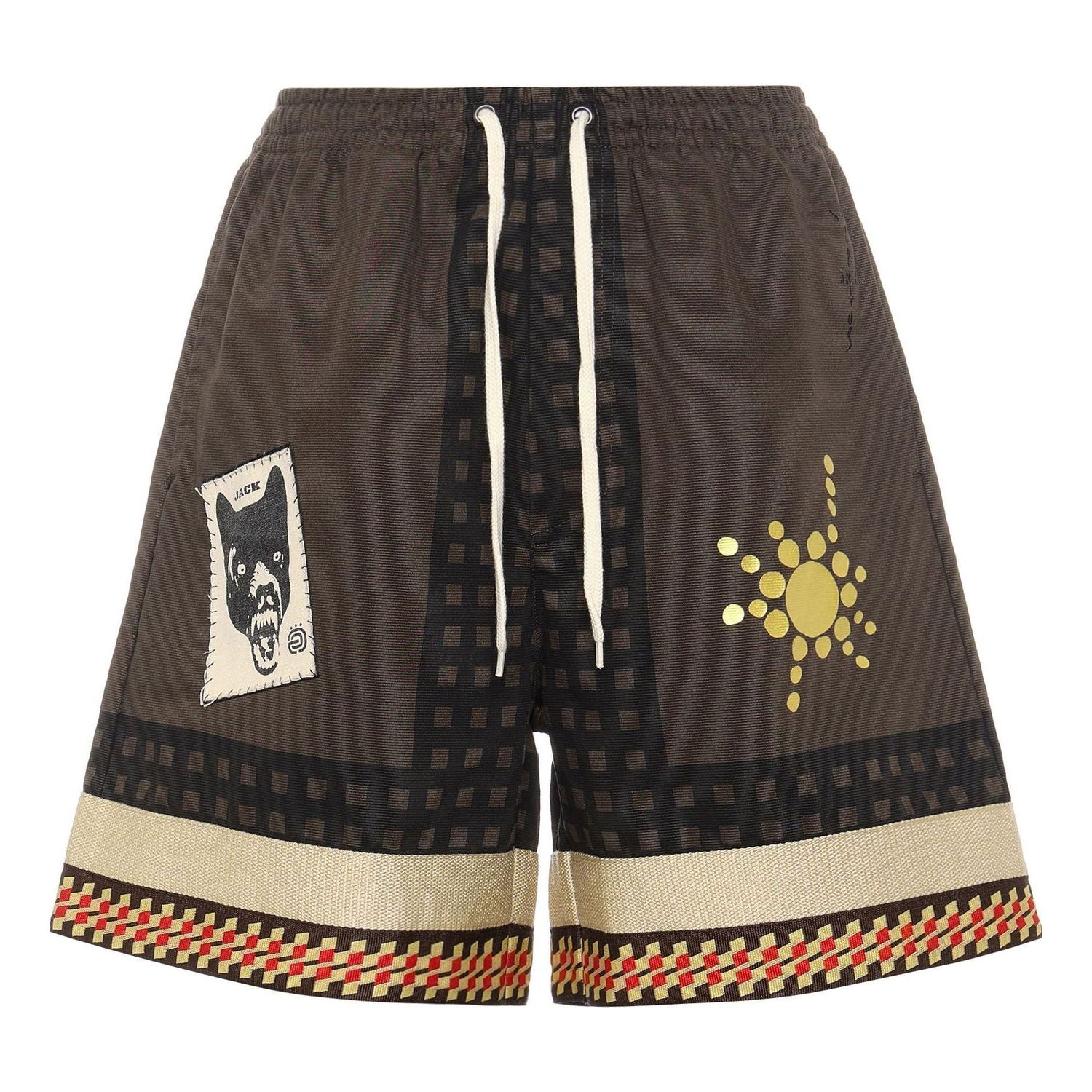 Shortsit Cactus Jack by Travis Scott Travis Scott Cactus Jack Wolf Shorts Ruskea | CJAM-PS06-M, 0