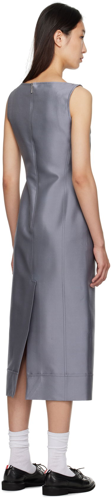 Mekko Thom Browne Thom Browne Column Maxi Dress Harmaa | FDSF20A-F0989, 2