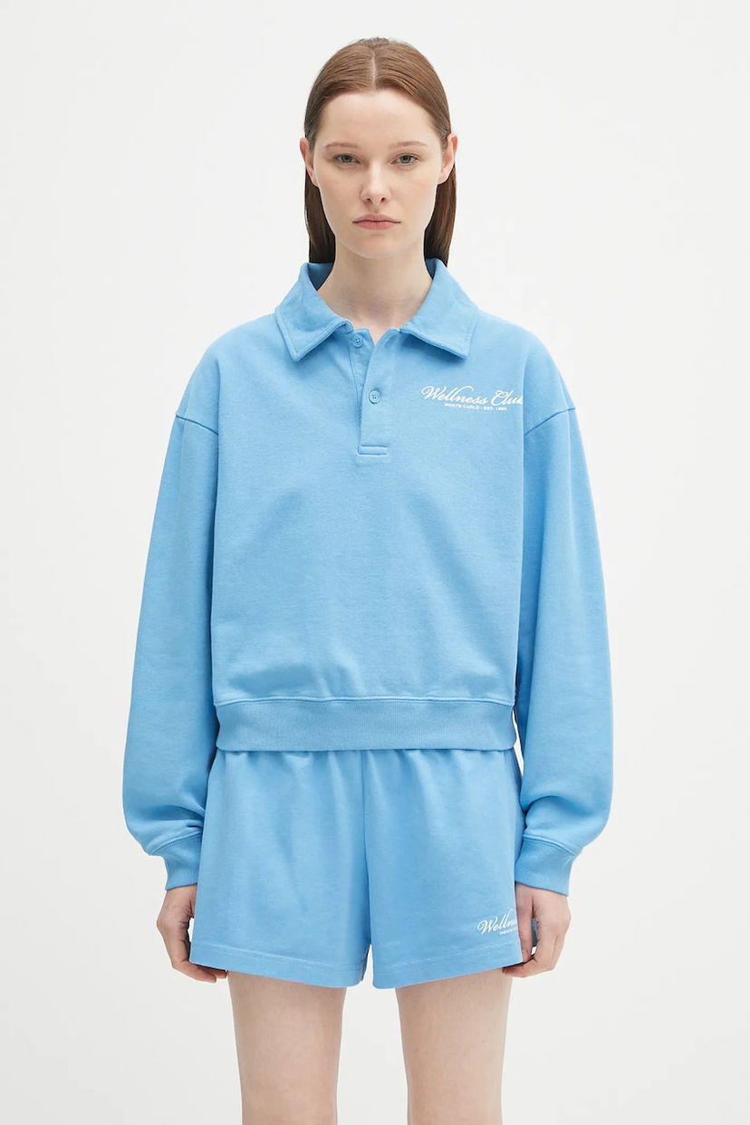 Huppari Sporty & Rich Sporty & Rich Wellness Club Mc Polo Sweatshirt Sininen | ST072620081BL24