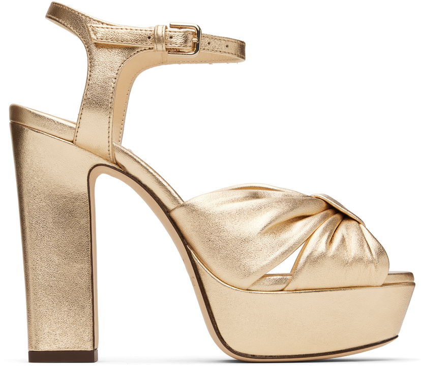 Mekko Jimmy Choo Jimmy Choo Heloise 120 Heeled Sandals Metallinen | HELOISE 120