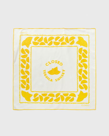 Huivi CLOSED Tequila Sunset Print Scarf Keltainen | C80806-27D-PR-445, 1