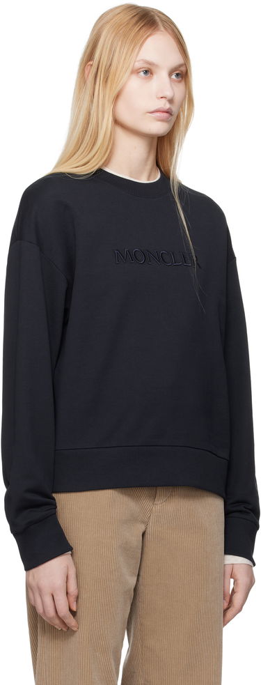 Villapaita Moncler Moncler Embroidered Logo Sweatshirt Musta | K10938G0001689A1K, 1