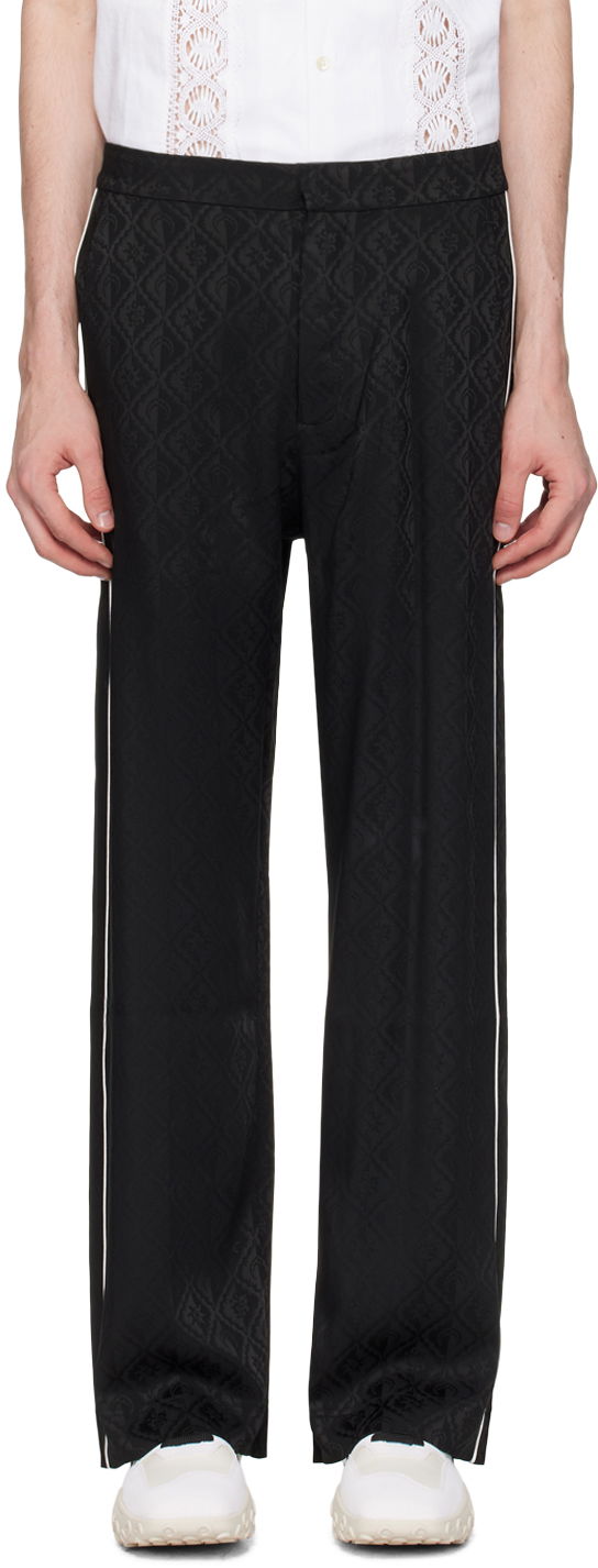 Housut Marine Serre Jacquard Trousers Musta | MPA044 CWOV0023