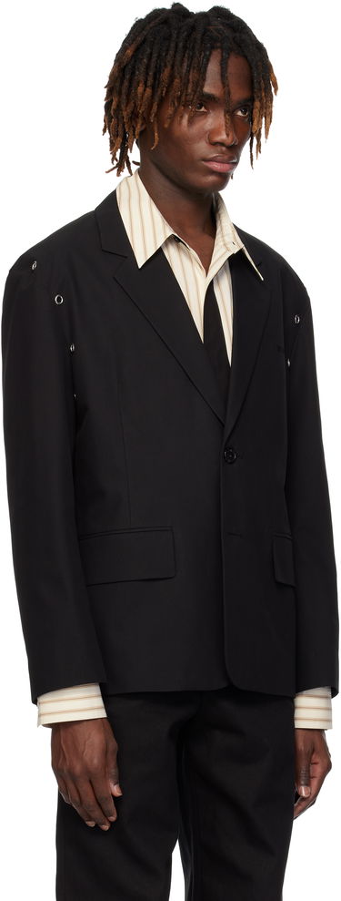 Takki We11done We11done Eyelet Blazer Musta | WD-JK0-25-025-U-BK, 1