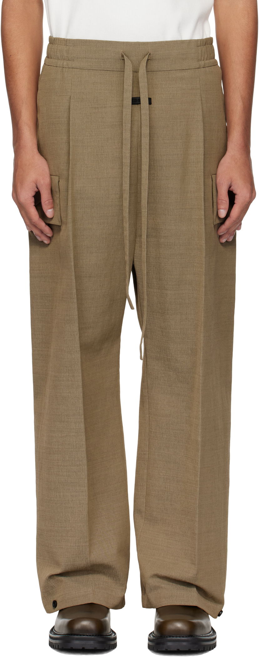 Housut Fear of God Fear of God Wide Leg Cargo Pants Ruskea | FGE240-402HNW