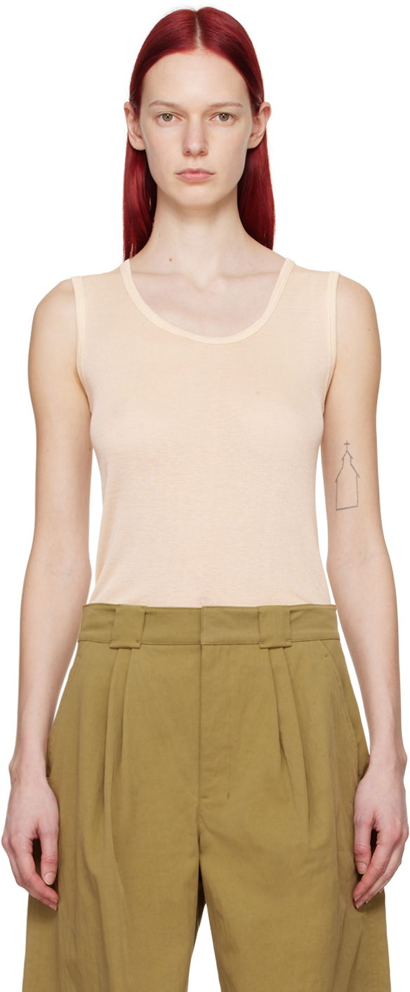 Tankkitoppi LEMAIRE LEMAIRE Seamless Tank Top Beige | TO1159 LK1017, 0