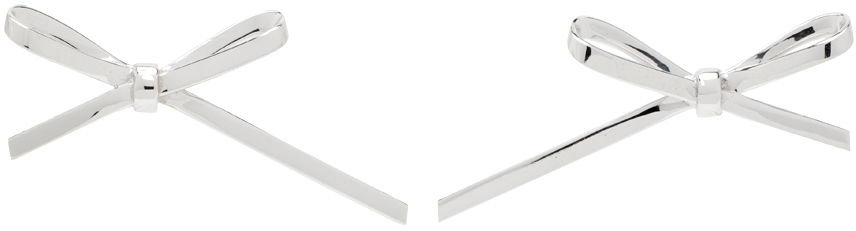 Korvakorut We11done We11done Bow Stud Earrings Metallinen | WD-AJ0-24-521-U-SV, 0