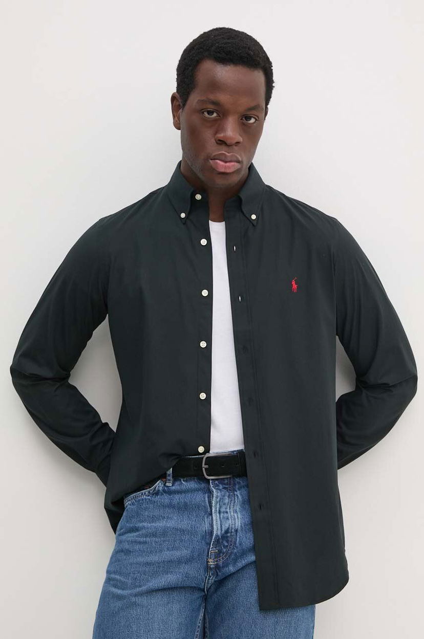 Paita Polo by Ralph Lauren Shirt Regular Musta | 710928255