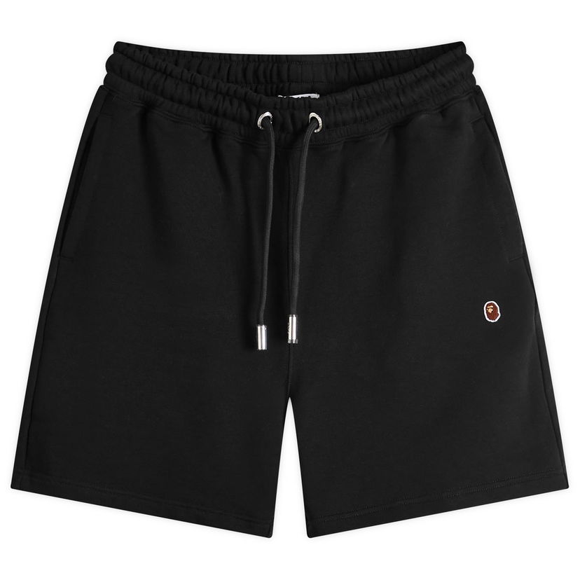 Shortsit BAPE A Bathing Ape One Point Sweat Short Musta | 001SPK301307M-BLK