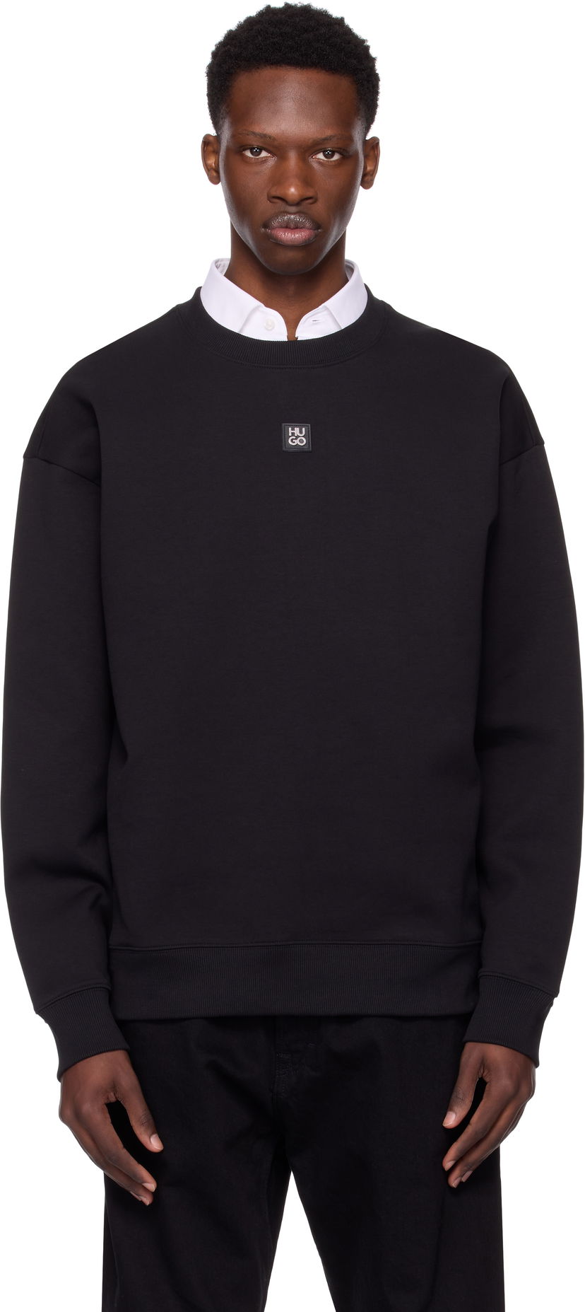 Huppari BOSS Hugo Stacked Logo Sweatshirt Musta | 50533689