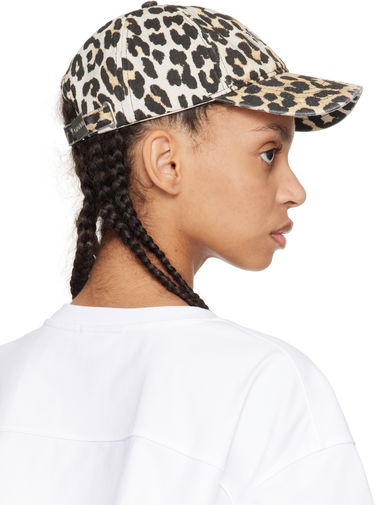 Korkki GANNI GANNI Leopard Print Baseball Cap Monivärinen | A6303, 2