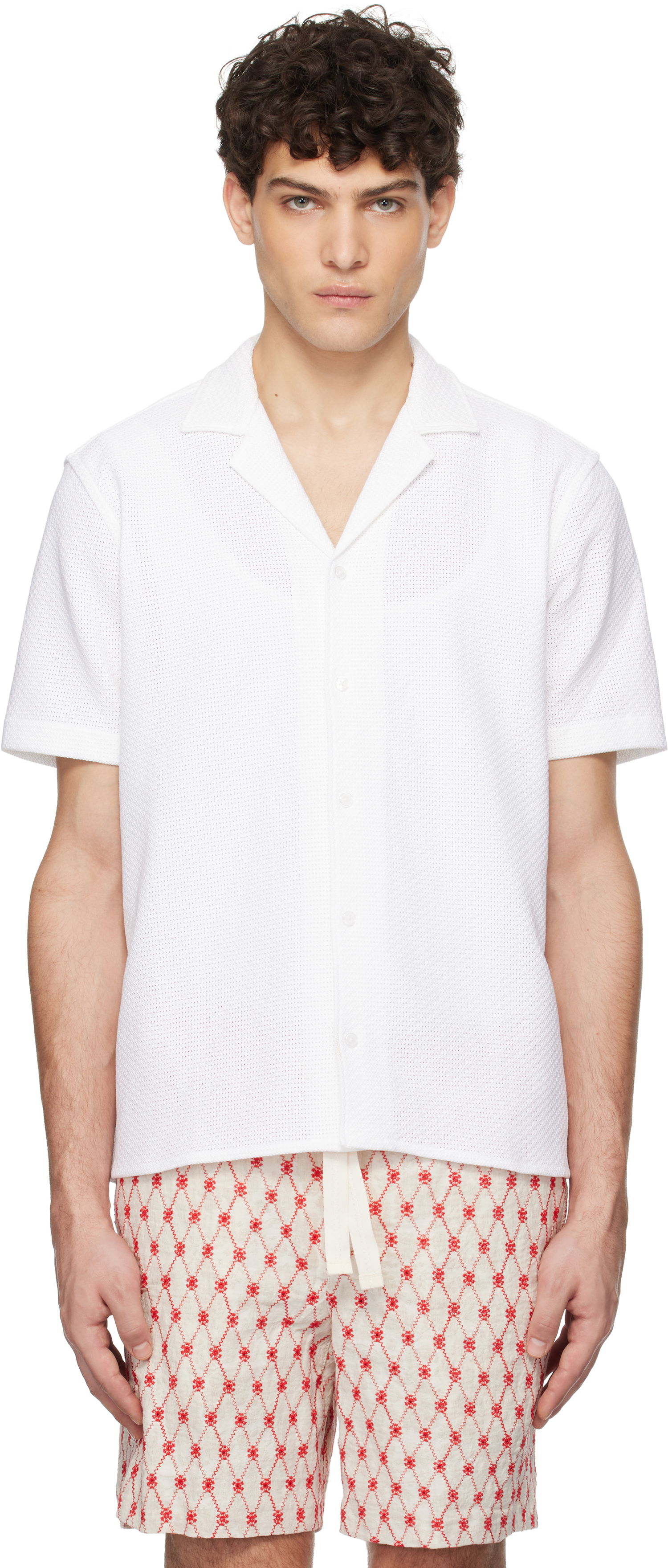 Paita Orlebar Brown Orlebar Brown Maitan Resort Shirt Valkoinen | 280072, 0