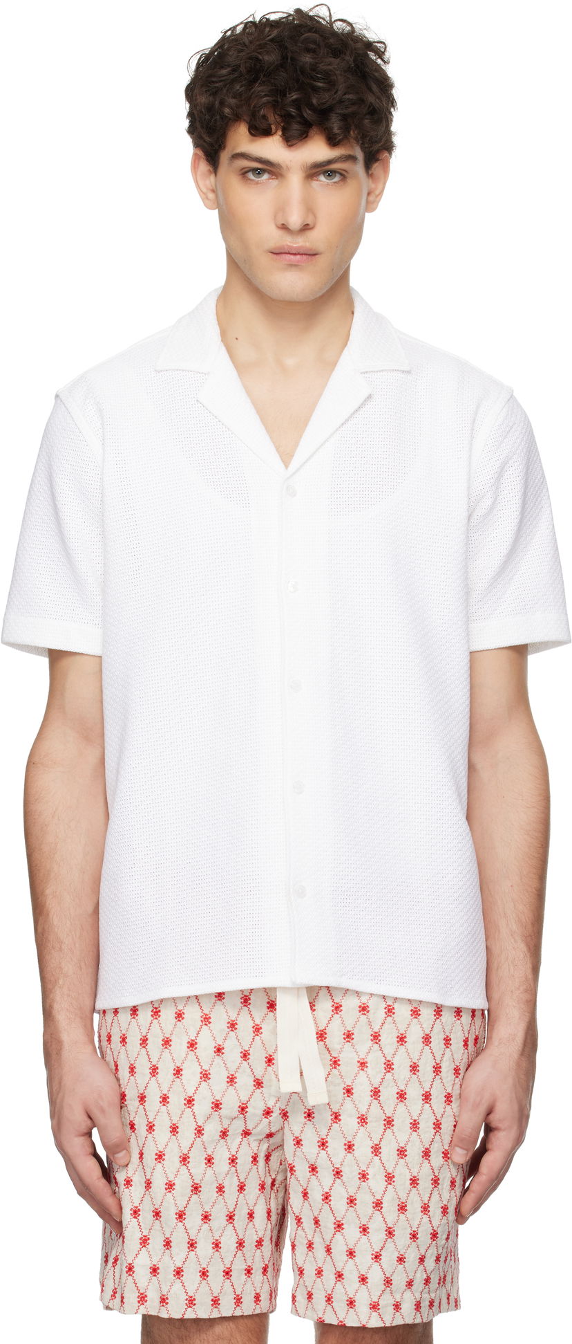 Paita Orlebar Brown Orlebar Brown Maitan Resort Shirt Valkoinen | 280072