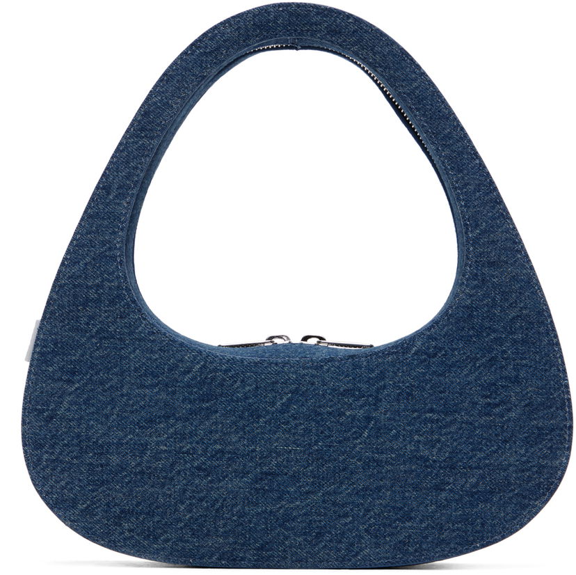 Käsilaukku Coperni Coperni Denim Baguette Swipe Bag Sininen | COPBA04252
