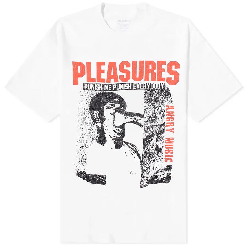 T-paita Pleasures Punish T-Shirt Valkoinen | P24SP047-WHITE