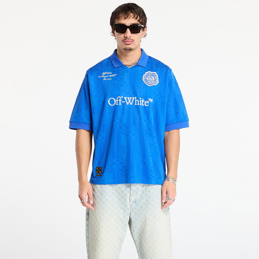 Jersey Off-White Lion Nation Soccer Jersey Sininen | OMAD00CF25JER0044601