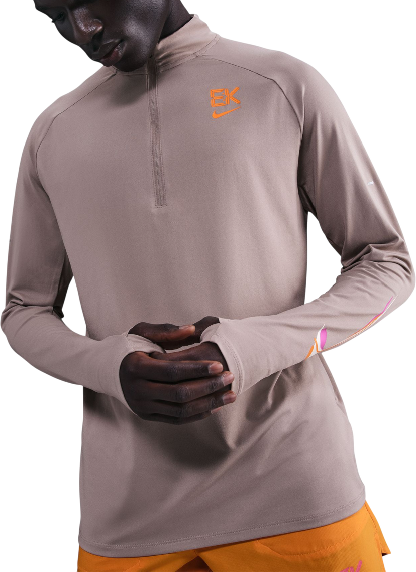 T-paita Nike Stride Eliud Kipchoge Quarter-Zip Running Top Beige | hv2658-271