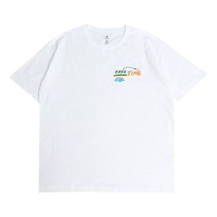 T-paita Converse Fishing Graphic Tee Valkoinen | 10027222-A01