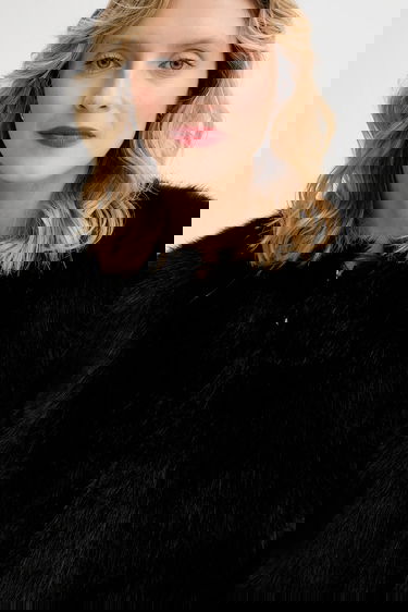 Takki STAND STUDIO Karly Faux Fur Winter Jacket Musta | 66411.9163, 3