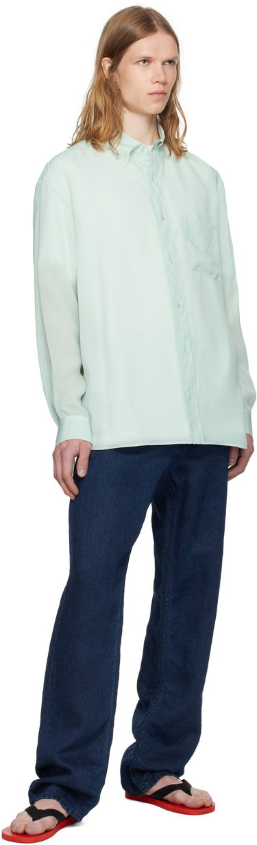 Paita The Row The Row Bresson Button-Down Shirt Vihreä | 916-W3678, 3