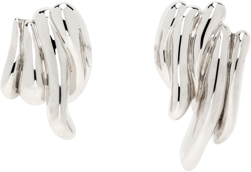 Korvakorut Jil Sander Silver Mismatched Earrings Metallinen | J12VG0205_P6959