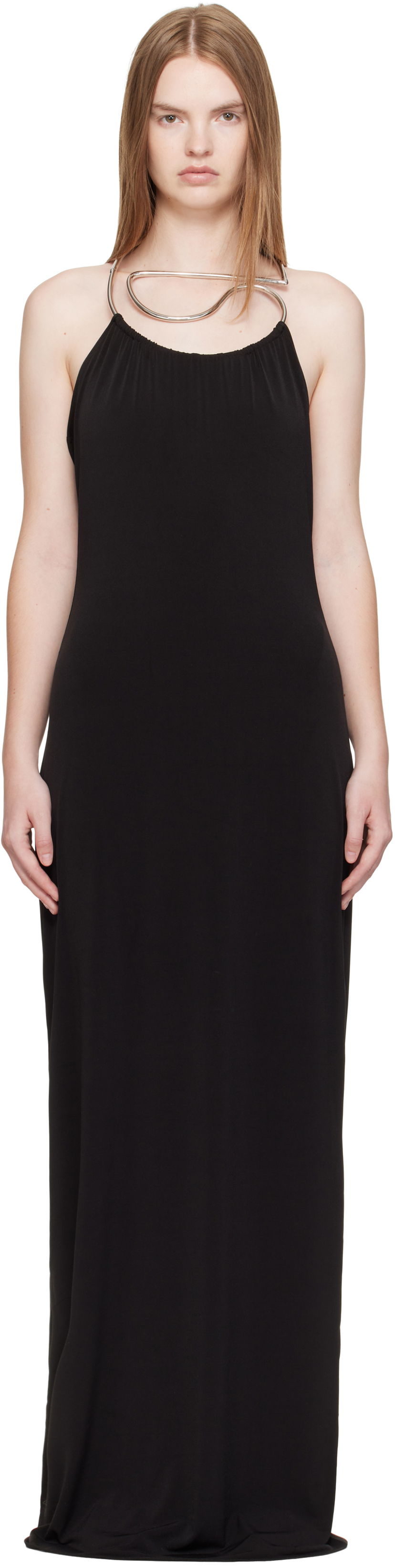 Mekko Coperni Coperni Necklace Maxi Dress Musta | COPR207F5022