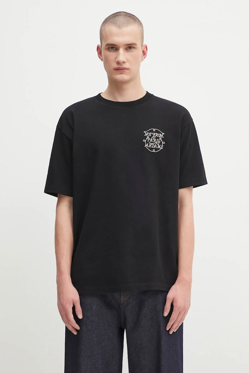 T-paita Drôle de Monsieur Drôle de Monsieur Le Tshirt Slogan Tresses T-Shirt Musta | H.TS259.CO134