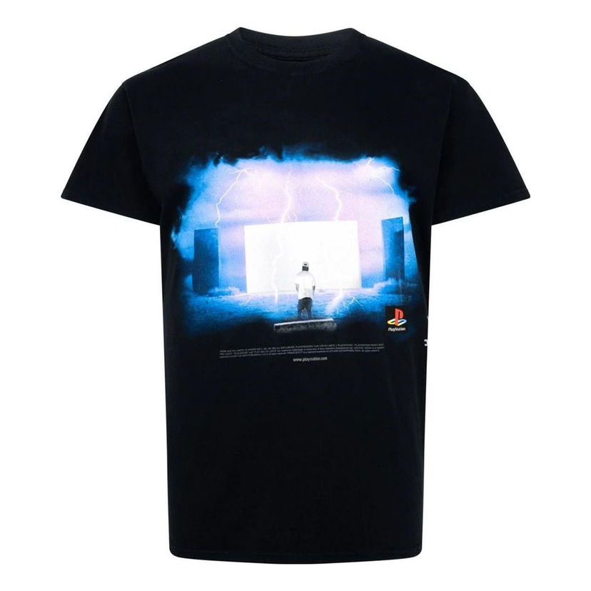 T-paita Cactus Jack by Travis Scott Travis Scott Monolith Night Graphic T-Shirt Musta | CJPS-SS04