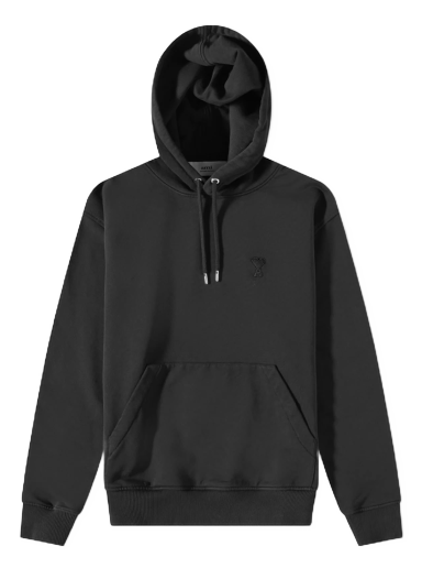 Huppari AMI Tonal Heart Hoodie Musta | USW203-730-001