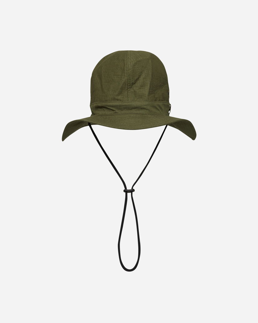 Hattu Needles C/N Oxford Cloth Crusher Hat Olive Vihreä | OT055 A
