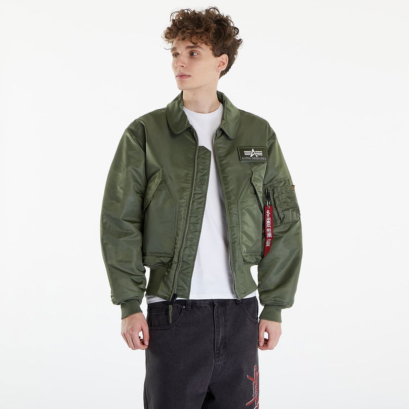 Bomber-takki Alpha Industries CWU 45 Heritage Sage Green Vihreä | 100102 01