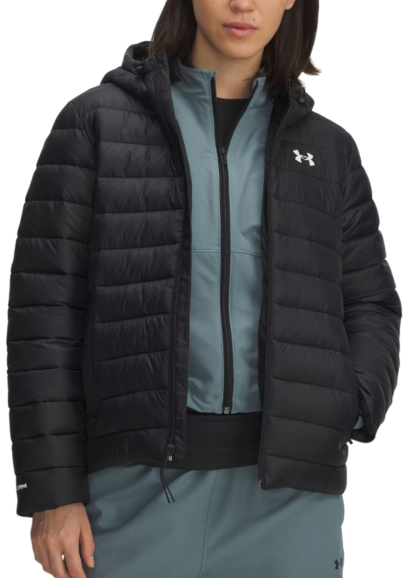 Puffer takki Under Armour Sportswear Insulate Hooded Jacket Musta | 6006353-001