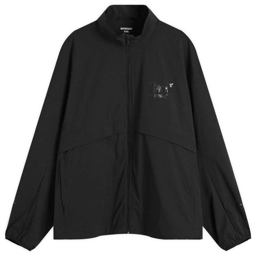 Tuulitakki Represent Clo 247 Track Jacket, Size Large Musta | 247M125-01