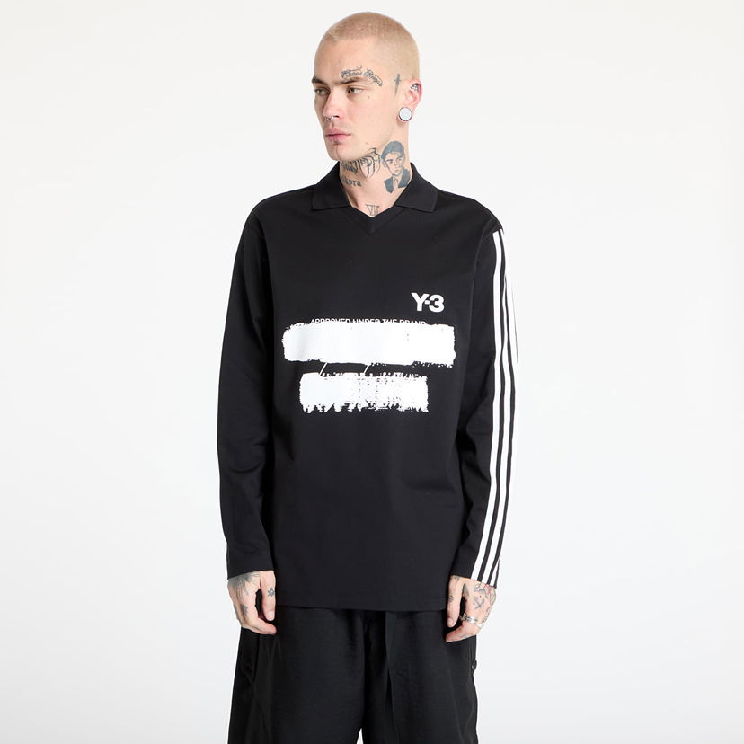 Poolopaita Y-3 Graphic Logo Long Sleeve Top Musta | JN4876