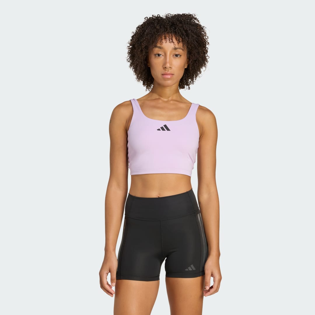 Tankkitoppi adidas Performance Power Light Support Tank Top Violetti | JZ6029, 0