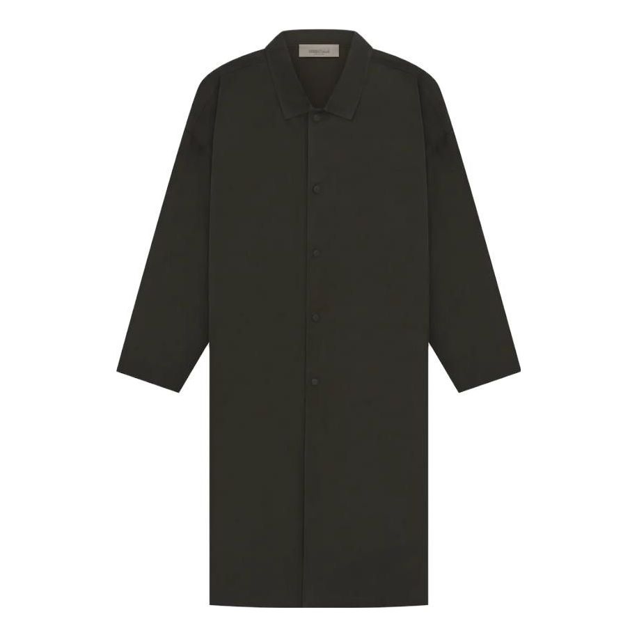 Takit Fear of God Fear of God Essentials SS23 Long Coat Musta | FOG-SS23-049, 0