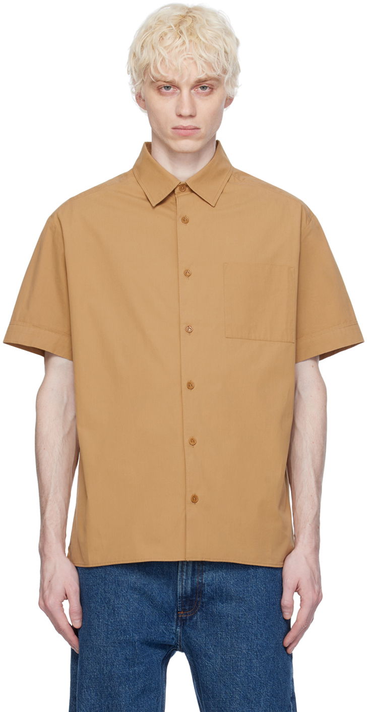 Paita A.P.C. Ross Shirt Beige | COGWI-H12541, 0