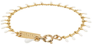 Rannerengas ISABEL MARANT Gold Chain Bracelet With White Charms Valkoinen | BR0003FA-A3B01B, 1