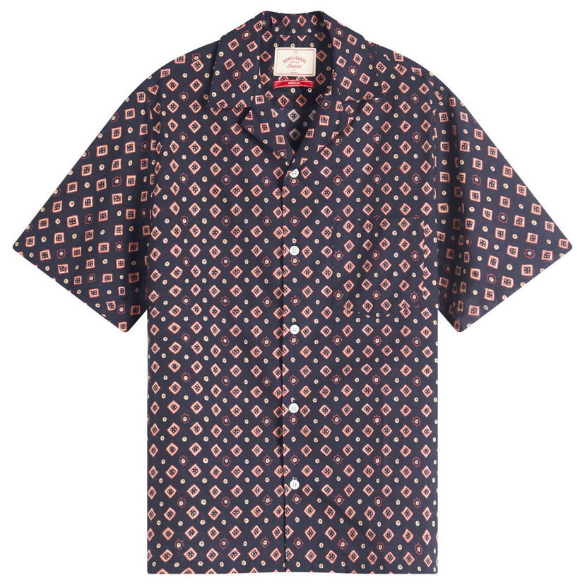 Paita Portuguese Flannel Portuguese Flannel Dice Vacation Shirt Tummansininen | SS25-030-NVY