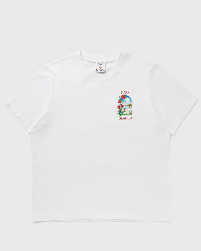 T-paita Casablanca LA Days Printed T-Shirt, Size XL Valkoinen | MS25-JTS-001-12