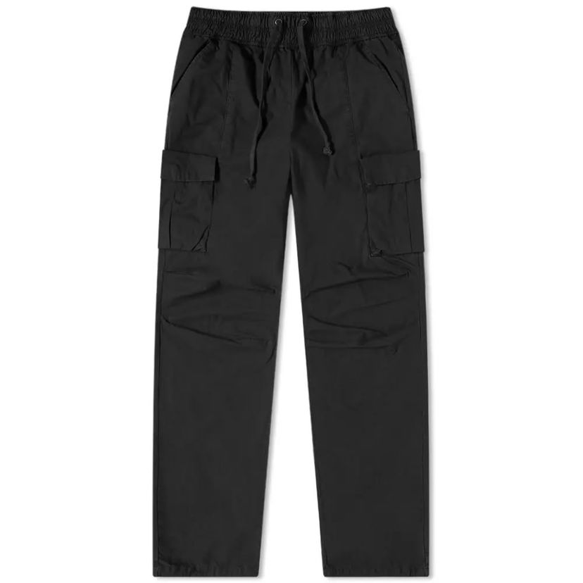 Cargo housut John Elliott Back Sateen Cargo Pant Black Musta | F002N0810A