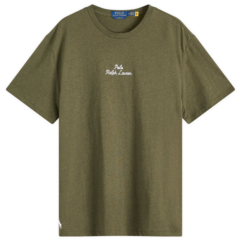 T-paita Polo by Ralph Lauren Ralph Lauren Classic Fit Embroidered T-Shirt Vihreä | 710936585021